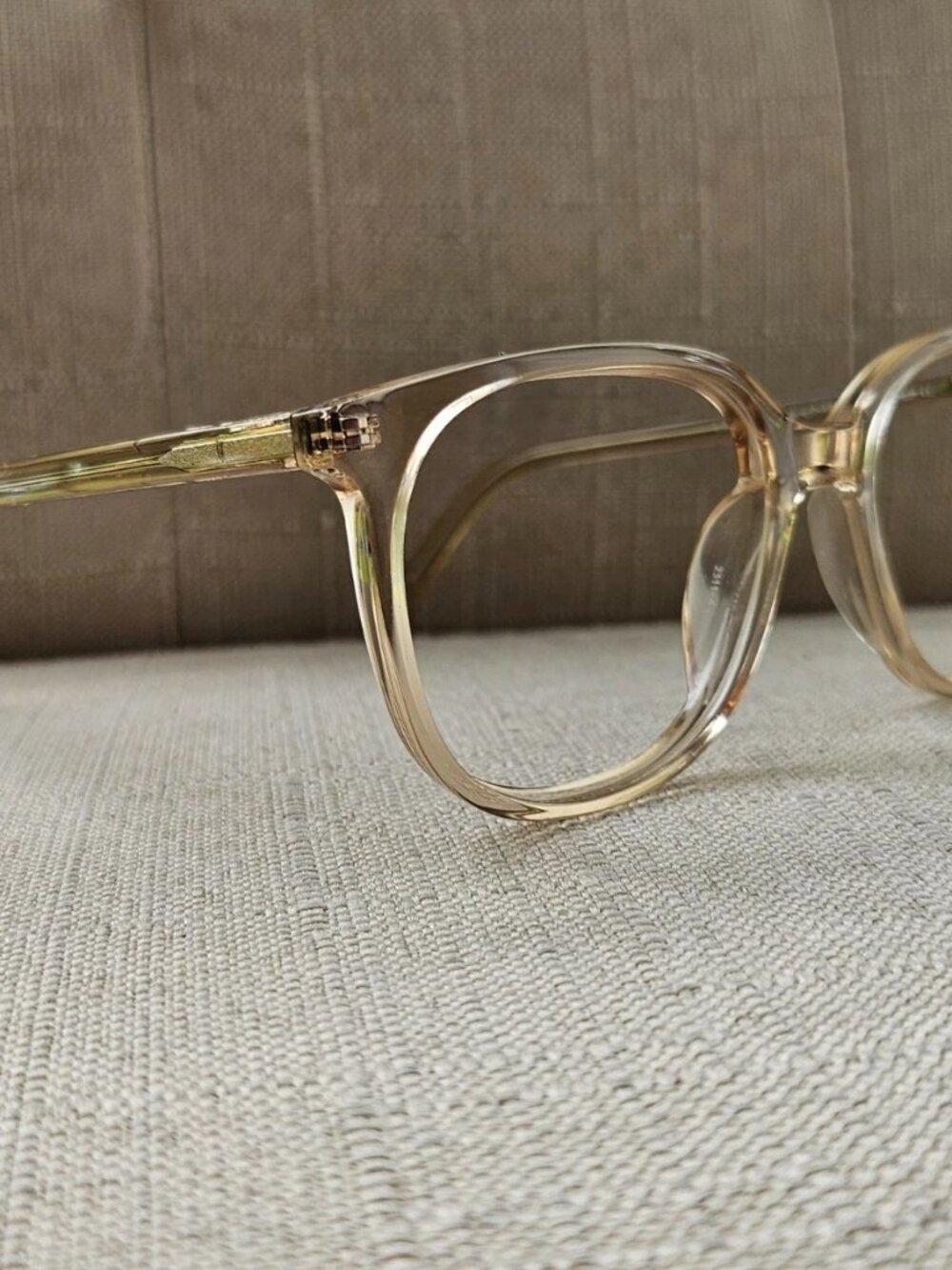 Warby Parker Women Eyeglasses Frame Tan Clear Eyeglasses LAUREL M 664 Glasses - Picture 3 of 11